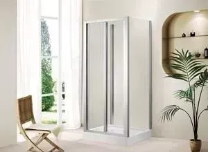 Душевой уголок CEZARES PORTA-D-AS-2-90/80-C-Cr с поддоном, профиль хром, стекло прозрачное
