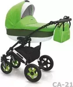 Коляска 2 в 1 CAMARELO 2в1 Carera зелёный/салатовый К243/21