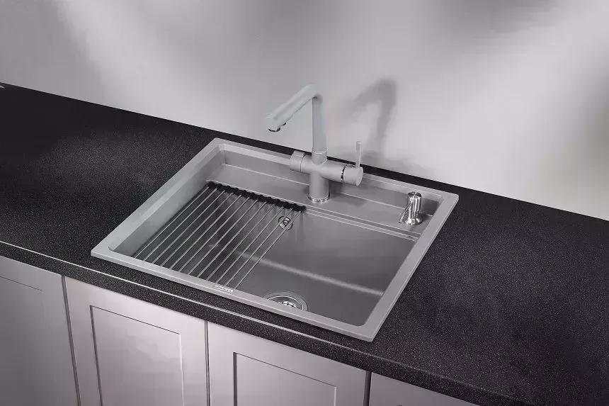Мойка кухонная GRANULA KS-6003 АЛЮМИНИУМ кварц