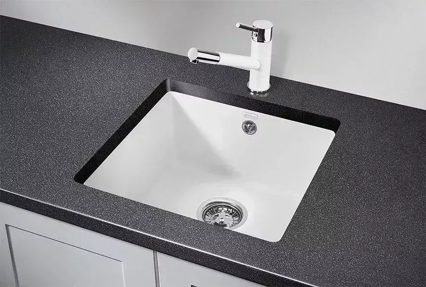 Мойка кухонная GRANULA GR-4451 АРКТИК (БЕЛЫЙ) кварц