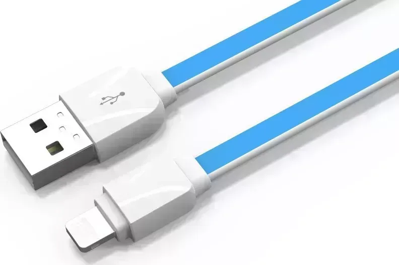 Кабель LDNIO (LD_B4533) XS-07/ USB Lightning/ 1m/ 2.1A/ медь: 60 жил/ синий