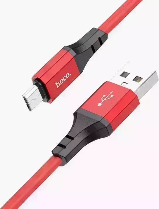 Кабель HOCO (6931474777973) X86 Spear MicroUSB (m) 1m - красный