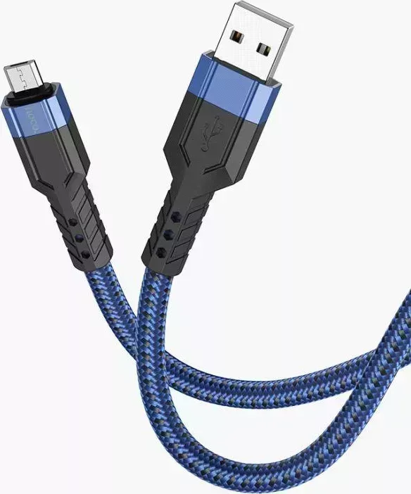 Кабель HOCO (6931474770592) U110 MicroUSB (m) 1.2m - синий