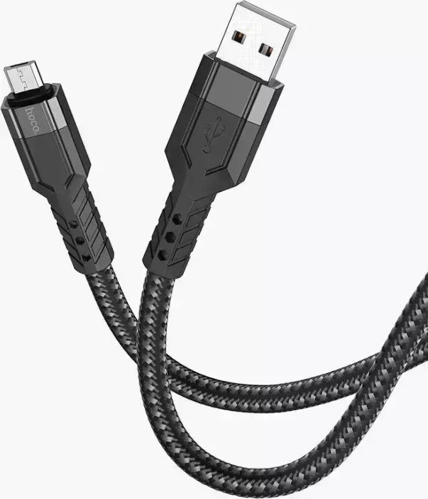 Кабель HOCO (6931474770585) U110 MicroUSB (m) 1.2m - черный