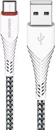Кабель BOROFONE (6931474703507) BX25 USB-Type-C 3A 1M - белый Type-C 3A 1M -