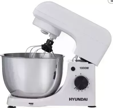 Миксер HYUNDAI HYM-S4451 1000Вт белый/черный планетарный