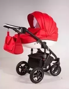 Коляска 2 в 1 Kajtex 2 в 1 Nawi plus Eco, 04 красный