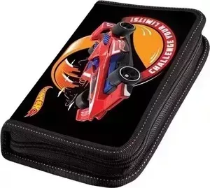 Пенал Hot wheels Mattel 1 отд, с наполнением, 42501814