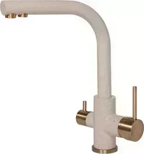 Смеситель для кухни Paulmark Essen бежевый/бронза (Es213011-328Br)