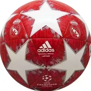 Мяч футбольный Adidas Finale 18 Capitano RM CW4140 р.4 реплика официального а ЛЧ201/19 Finale OMB 18 RM мяча