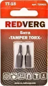 Бит REDVERG Torx Tamper 15х25 2 шт (720421)