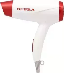 Фен SUPRA PHS-1602S white/red