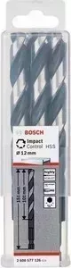 Сверло по металлу BOSCH 5шт Impact Control с шестигранным хвостовиком 12 мм (2.608.577.126)