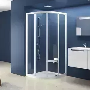 Душевой уголок RAVAK Supernova SKCP4 90x90 с поддоном, матовый Пеарл, сатин