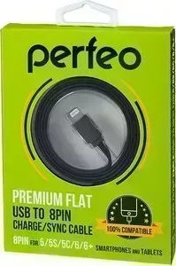Кабель Perfeo USB-Lightning черный 1м (I4403)