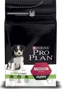 Сухой корм PRO PLAN OPTISTART Puppy Medium с курицей и рисом для щенков средних пород 12кг (12272434)