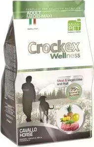 Сухой корм Crockex Wellness Adult Medio-Maxi Horse Meat Vegetables Fructs с кониной и рисом для собак средних и крупных пород 12кг с и и (MCF3712)