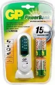 Зарядное устройство GP и PowerBank PB80GS270SA vertical design + 2700mAh AA 4шт. и аккумулятор + AA
