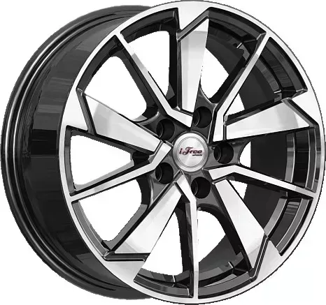 Диск автомобильный iFree Зиплайн 6.5x16/5x114.3 ET45 D60.1 Блэк-Джек