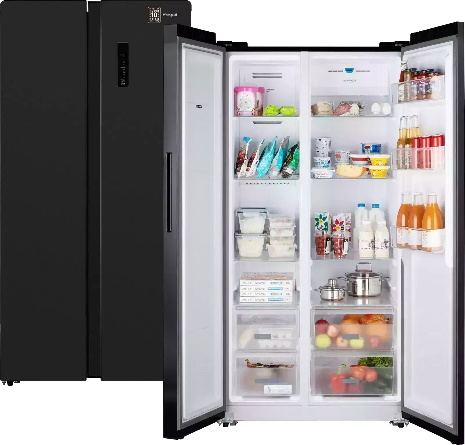Холодильник WEISSGAUFF WSBS 600 XB NoFrost Inverter
