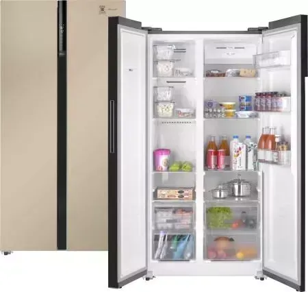 Холодильник WEISSGAUFF WSBS 600 BeG NoFrost Inverter