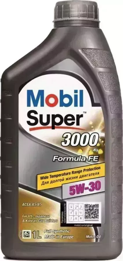 Масло синтетическое Mobil Super 3000Х1 Formula FE5W30SL/CFA5/B5синт.1л () //R Прочее М\ (152565)