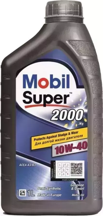 Масло синтетическое Mobil Super 2000Х110W40SL/CFA3/B3п/синт.1л () //R Прочее М\ (152569)