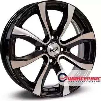 Диск автомобильный K7 K-110 R15 / 6.0J PCD 4x100 ET 50.00 ЦО 60.10
