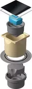 Душевой трап PESTAN Vertical Dry Black Glass 100 мм (13000110)