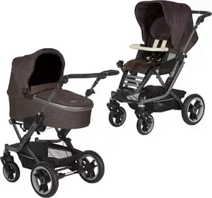 Коляска 2 в 1 Teutonia 2 в 1 Mistral S (Теутония Мистраль С) V4 Graphite (WHL3) 6045