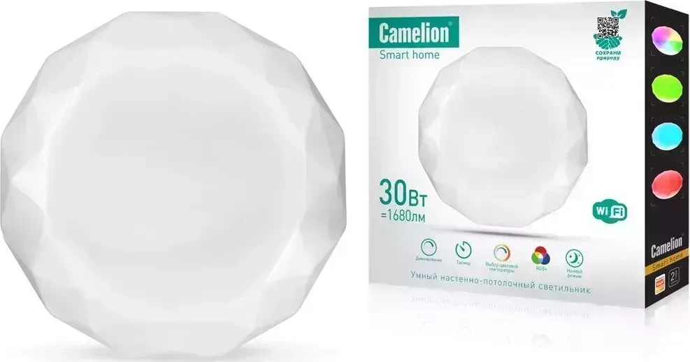 Светильник CAMELION (14782) Smart Home LBS/SH-30/RGBCW/WIFI