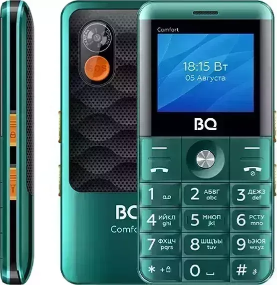 Мобильный телефон BQ 2006 Comfort Green+Black