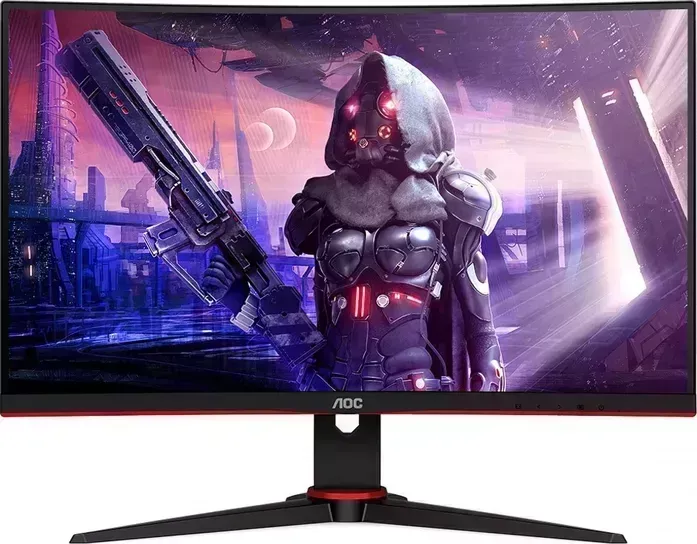 Монитор AOC 23.6" Gaming C24G2AE-BK черный/красный VA 1ms 16:9 HDMI M/M матовая 250cd 178гр/178гр 1920x1080 VGA DP FHD 3.84кг