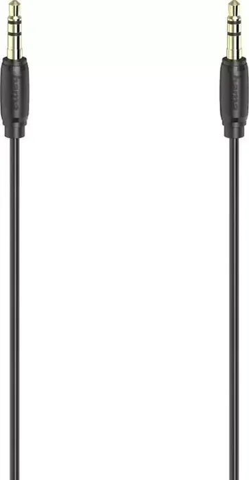 Кабель аудио HAMA H-205117 Jack 3.5 (f)/Jack 3.5 (f) 0.5м. позолоч.конт. Черный
