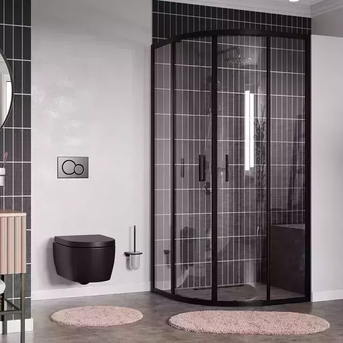 Душевой уголок Wasserkraft Dill 61S 90х90 прозрачный, черный (61S01)