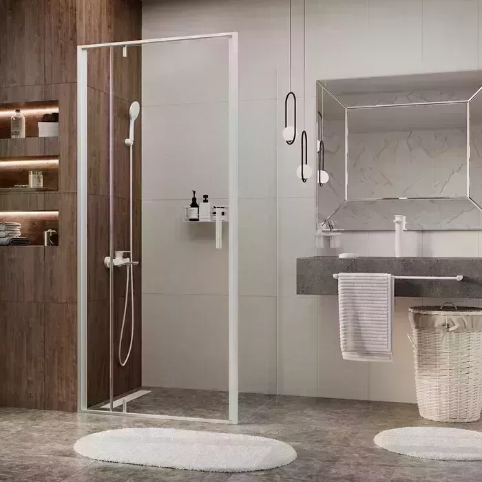 Душевой уголок Wasserkraft Neime 19P 90х90 прозрачный, белый (19P03)