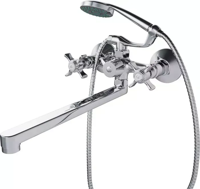 Смеситель для ванны Mixline ML30-02 универсальный, хром (4610211001190)