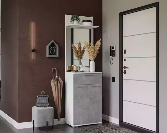 Зеркало Mebel Ars Зеркала Калифорния (белый/ателье светлый)