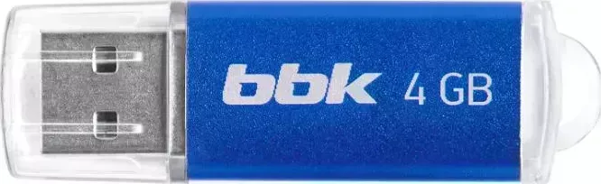 Флеш-накопитель BBK 004G-RCT синий, 4Гб, USB2.0, ROCKET серия накопитель