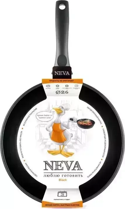 Сковорода NEVA N126 а/пр литая 26см Black