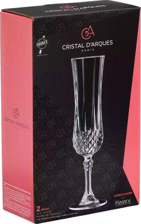 Набор бокалов CRISTAL DARQUES Q9153 для шампанского ЛОНГШАМП 2шт 140мл