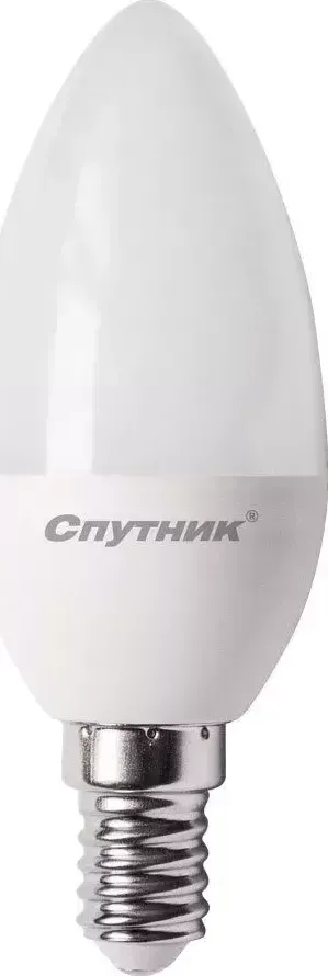 Лампа светодиодная СПУТНИК C37 8W/6000K/E14 Светодиодная лампа