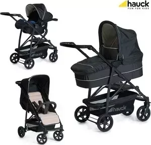Коляска 3 в 1 HAUCK 3 в 1 Rapid 4 Plus Trioset (caviar/beige)