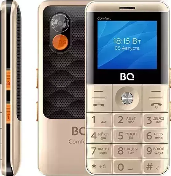 Мобильный телефон BQ 2006 Comfort Gold+Black