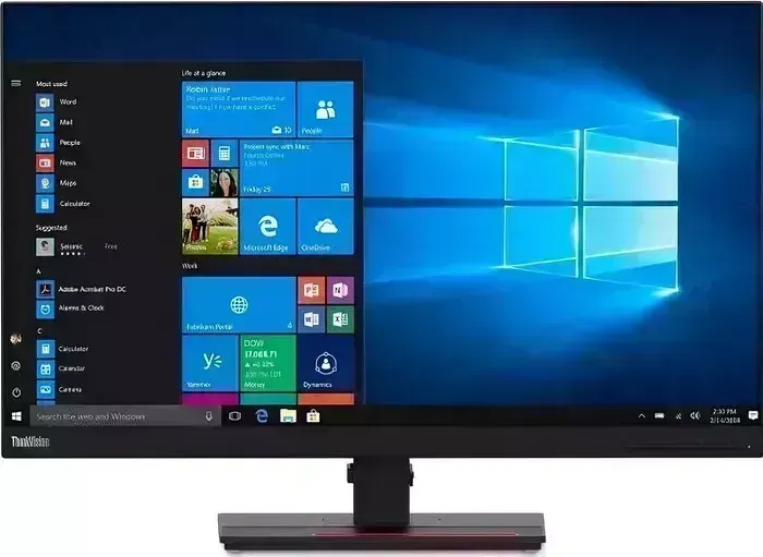 Монитор Lenovo 27" T27h-2L черный IPS 4ms 16:9 HDMI матовая 350cd 178гр/178гр 2560x1440 DP 2K USB 7.6кг (62B1GAT2EU)