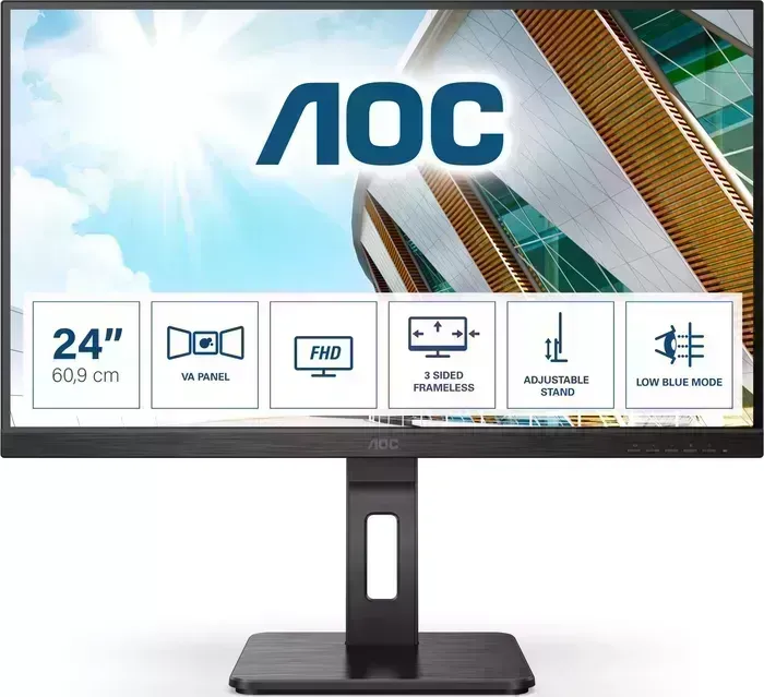 Монитор AOC 24P2QM LCD 23.8'' 16:9 1920x1080(FHD) VA, Black