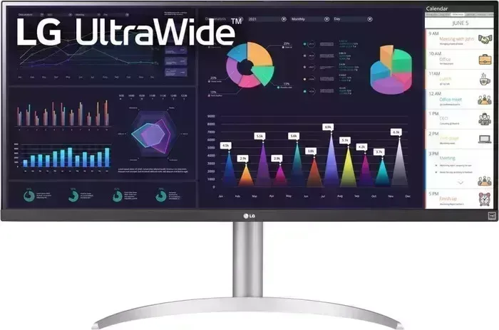Монитор LG 34" 34WQ65X-W белый IPS 21:9 HDMI матовая HAS 500cd 178гр/178гр 2560x1080 DP FHD USB 7.9кг (34WQ65X-W)