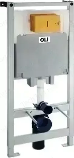 Инсталляция для унитаза OLI 80 Sanitarblock с клавишей Slim хром матовый (300572, 659046)