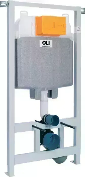Инсталляция для унитаза OLI 74 Plus Sanitarblock с клавишей Slim хром матовый (601801, 659046)