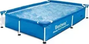 Бассейн каркасный BESTWAY Каркасный бассейн 56402 прямоугольный бассейн 239х150х58 см (56402)
